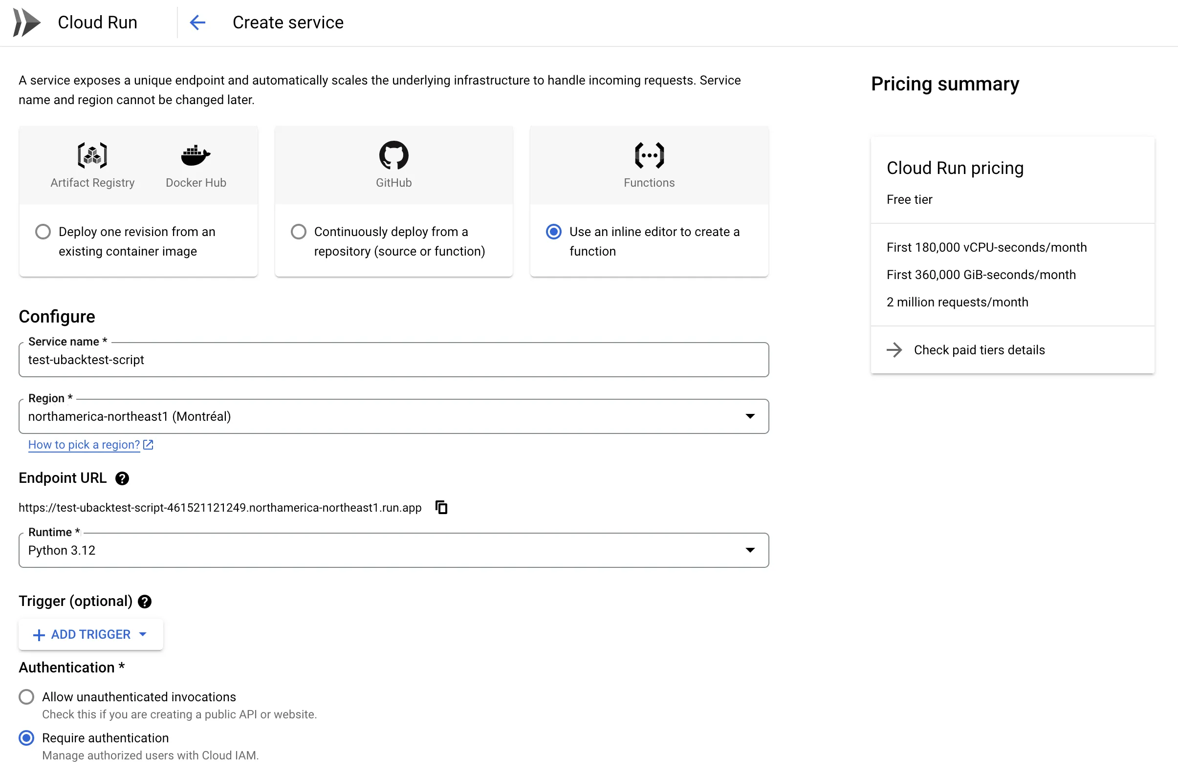 Create Function Flow