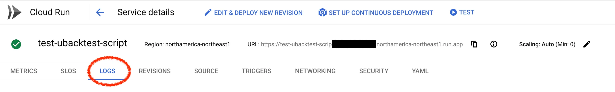 Direction to Find Logs